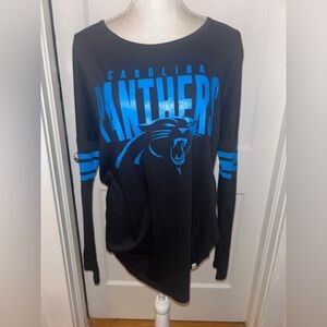 Womens 47 Brand black Carolina Panthers long sleeve shirt size medium
